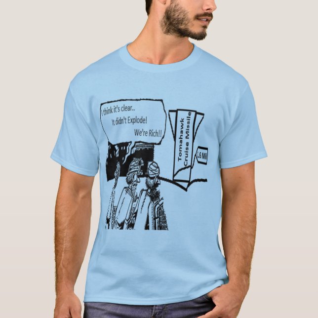 Tomahawk-Marschflugkörper: 1,6 Mil. Politisches T-Shirt (Vorderseite)