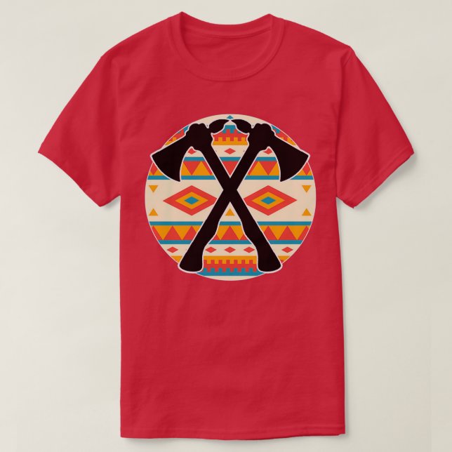 Tomahawk Muster 2 T-Shirt (Design vorne)