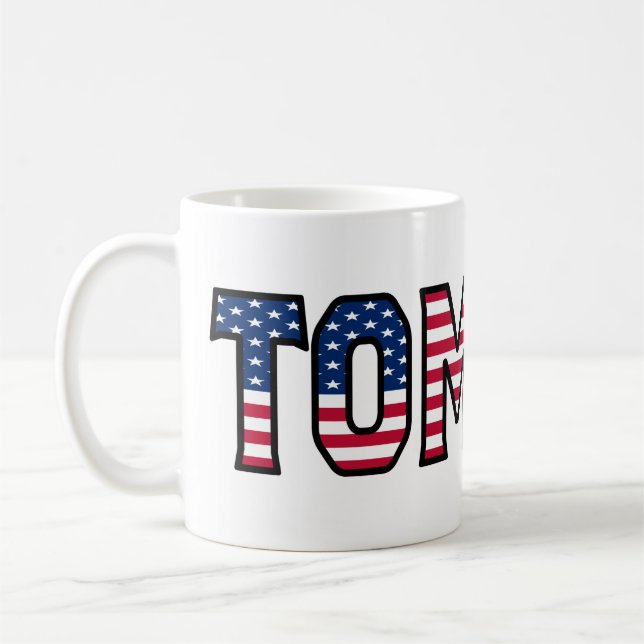 Tomasz Name Vorname USA styled Tasse Kaffeetasse (Links)