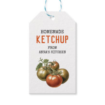 Tomat-Ketchup-Etikett Wasserfarbe Tomate