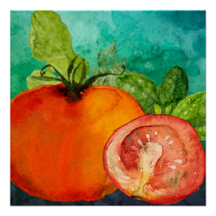Tomate-Aquarell durch ozias Poster