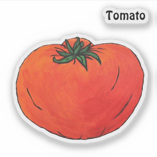 Tomate Aufkleber (Vorderseite)