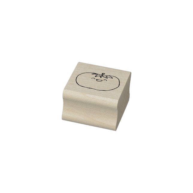 Tomate feliz gummistempel (Stempel)
