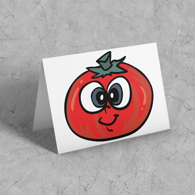 Tomate-Gesichts-Gruß-Karten Karte (Von Creator hochgeladen)