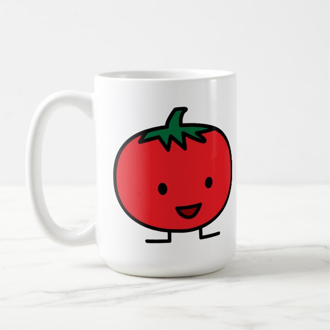 Tomate-glückliche enorme Tasse (Links)
