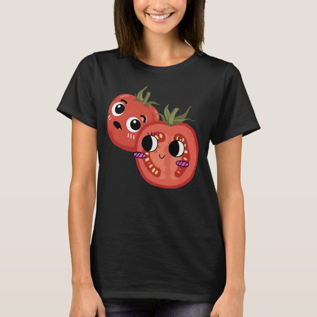 Tomate in Ehrfurcht  T-Shirt (Vorderseite)