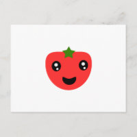 Tomate niedlich und glücklich