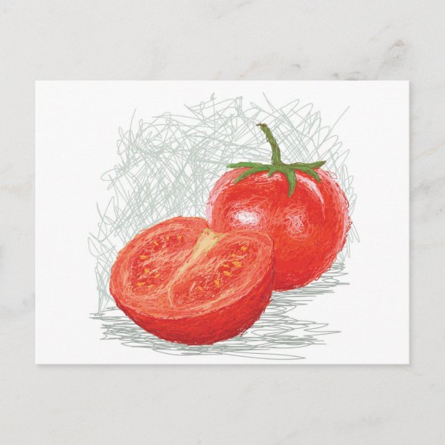 Tomate Postkarte (Vorderseite)