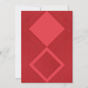 Tomate Red Diamond Duo Flachkarte – Anpassbar Save The Date