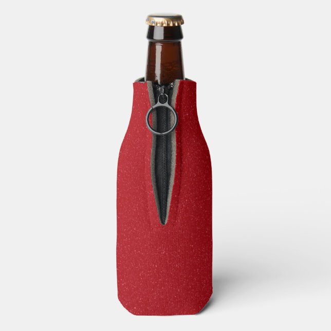 Tomate Rot Texturierte Flaschenkühler – Anpassbar (Flasche Rückseite)