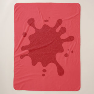 Tomate Roter Splatter Sherpa-Decke – Anpassbar Sherpadecke