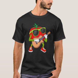 Tomate spielt Gitarre Tomatenmusik Männer Frauen K T-Shirt