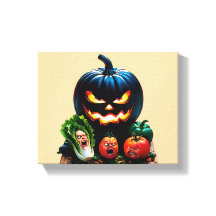 Tomate und Kürbispal - Halloween-Spaß