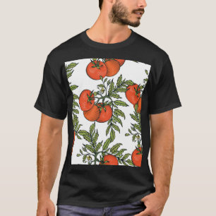 Tomate Vintag: Illustration des Agrarmarktes. T-Shirt
