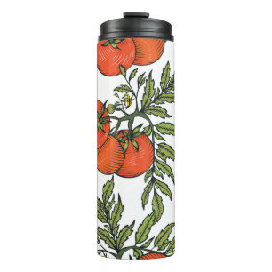 Tomate Vintag: Illustration des Agrarmarktes. Thermosbecher