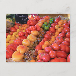 Tomaten auf dem französischen Markt Postkarte