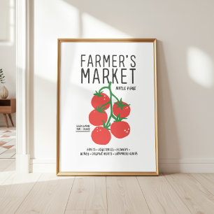 Tomaten Bauernmarkt Süße Wandkunst Poster