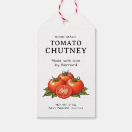 Tomaten-Chutney-Etikett Geschenkanhänger
