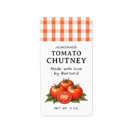 Tomaten-Chutney-Etiketten Adressaufkleber