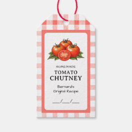 Tomaten-Chutney-Konserve Geschenkanhänger