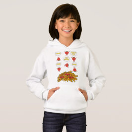 Tomaten, die auf gebratene Kartoffeln springen, Ca Hoodie
