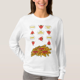 Tomaten, die auf gebratene Kartoffeln springen, Ca T-Shirt
