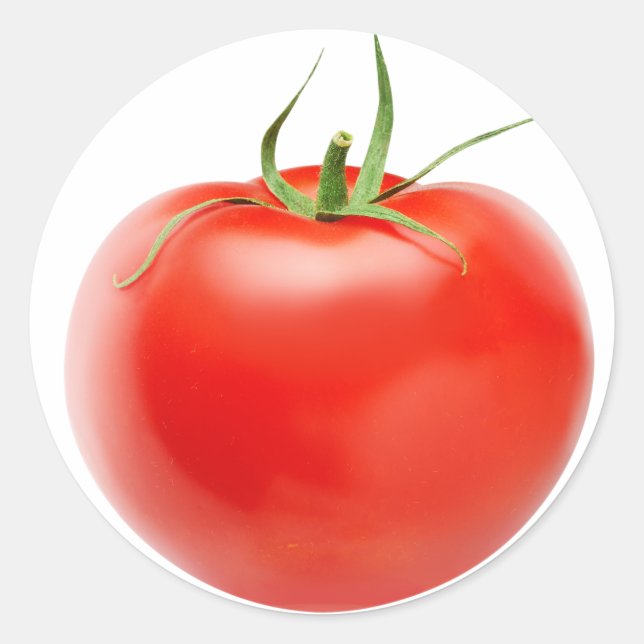 Tomaten, frisch runder aufkleber (Vorderseite)