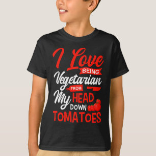Tomaten Gemüse Veganer Gärtner I Liebe sein V T-Shirt