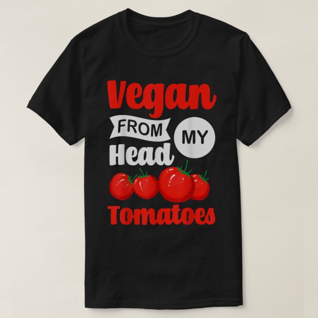 Tomaten Gemüse Vegans Gardene Vegetarier T-Shirt (Design vorne)
