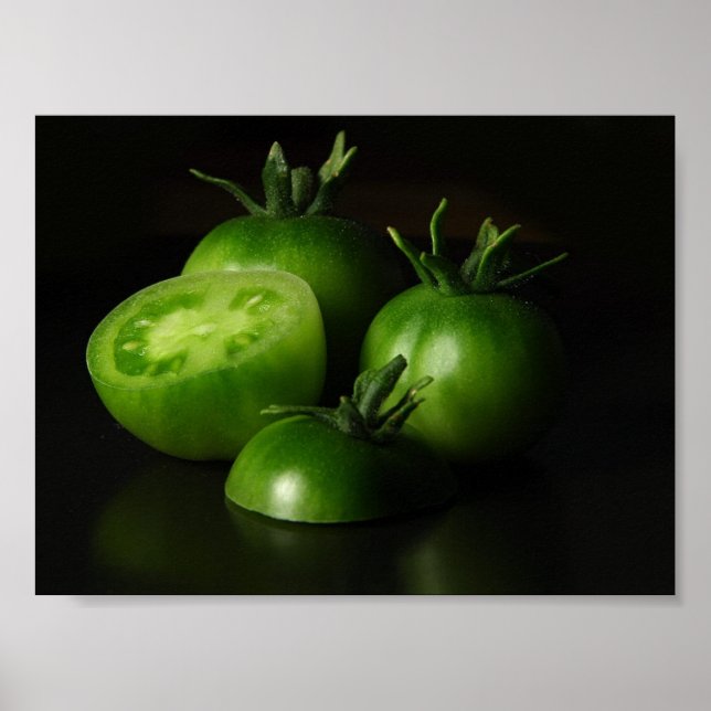 Tomaten Green Still Life Poster (Vorne)