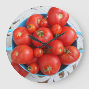 Tomaten Große Wanduhr