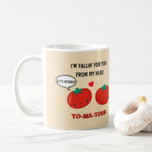 Tomaten in Liebe Niedlich Romantischer Valentinsta Kaffeetasse