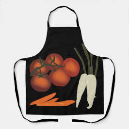 Tomaten Karotten Rohes frisches Gemüse Schürze