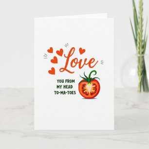 Tomaten-Liebes-Wortwitz-Karte Karte