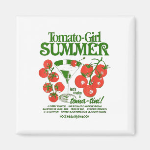 Tomaten-Mädchen Sommer Tomate Frische Früchte Tren Magnet