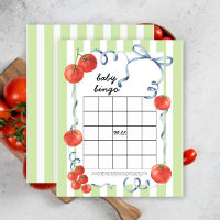 Tomaten/Paradeiser - Baby-Dusche-Bingospiel