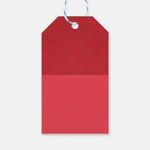 Tomaten Rot Geschenk Tag – Oben Glitter Textur Ben Geschenkanhänger