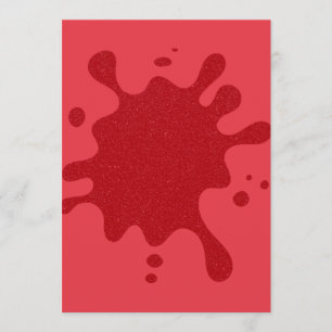Tomaten Rot Glitter Splash Menü – Anpassbar Menükarte