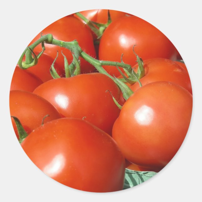 Tomaten Runder Aufkleber (Vorderseite)
