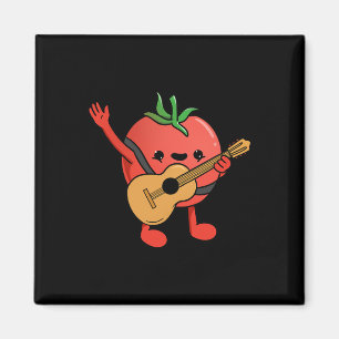 Tomaten spielende Gitarre Tomatenliebhaber Magnet