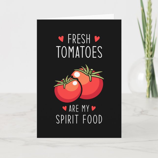 Tomaten Sprichwort Spirit Food Karte (Vorderseite)