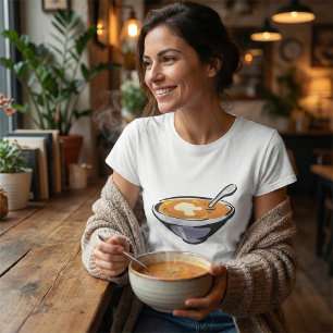 Tomaten-Suppe-Schale mit Löffel T-Shirt