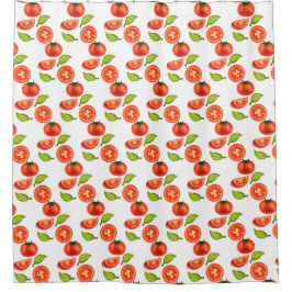 Tomaten und Oregano Duschvorhang