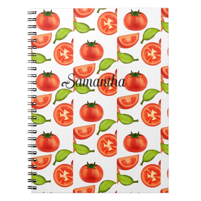 Tomaten und Oregano Notizblock (Vorderseite)