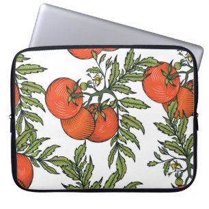 Tomaten-Vintage: Illustration für den Bauernmarkt. Laptopschutzhülle