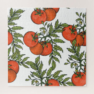 Tomaten-Vintage: Illustration für den Bauernmarkt. Puzzle