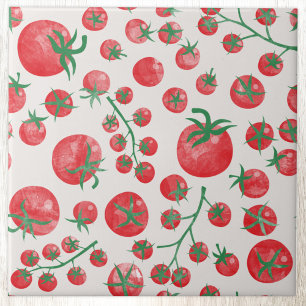 Tomaten-Wasserfarbmuster Fliese