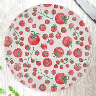 Tomaten-Wasserfarbmuster Schneidebrett