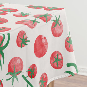 Tomaten-Wasserfarbmuster Tischdecke