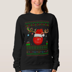 Tomaten Xmas Licht Santa Ugly Tomato Christma Sweatshirt